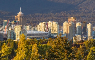 aerial view of queen elizabeth park