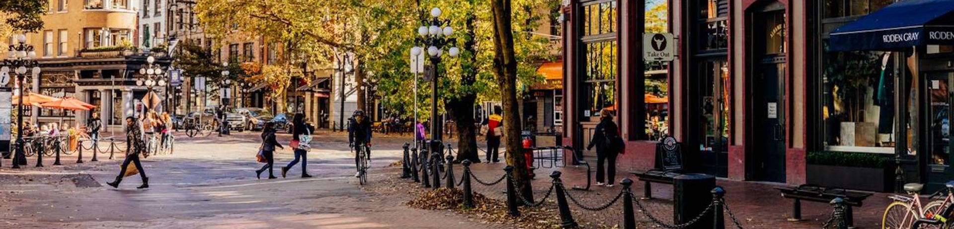 Downtown Vancouver in autumn.