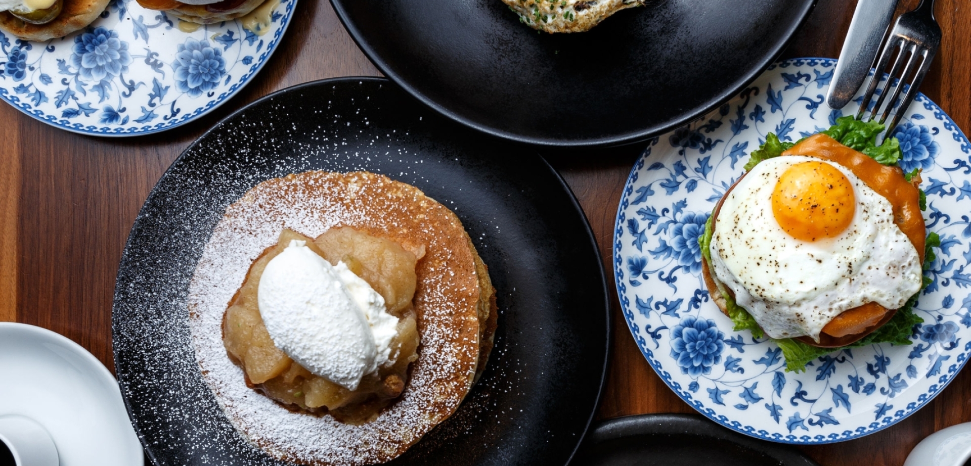 Decadent brunch overhead view | Notch8 at Fairmont Hotel Vancouver