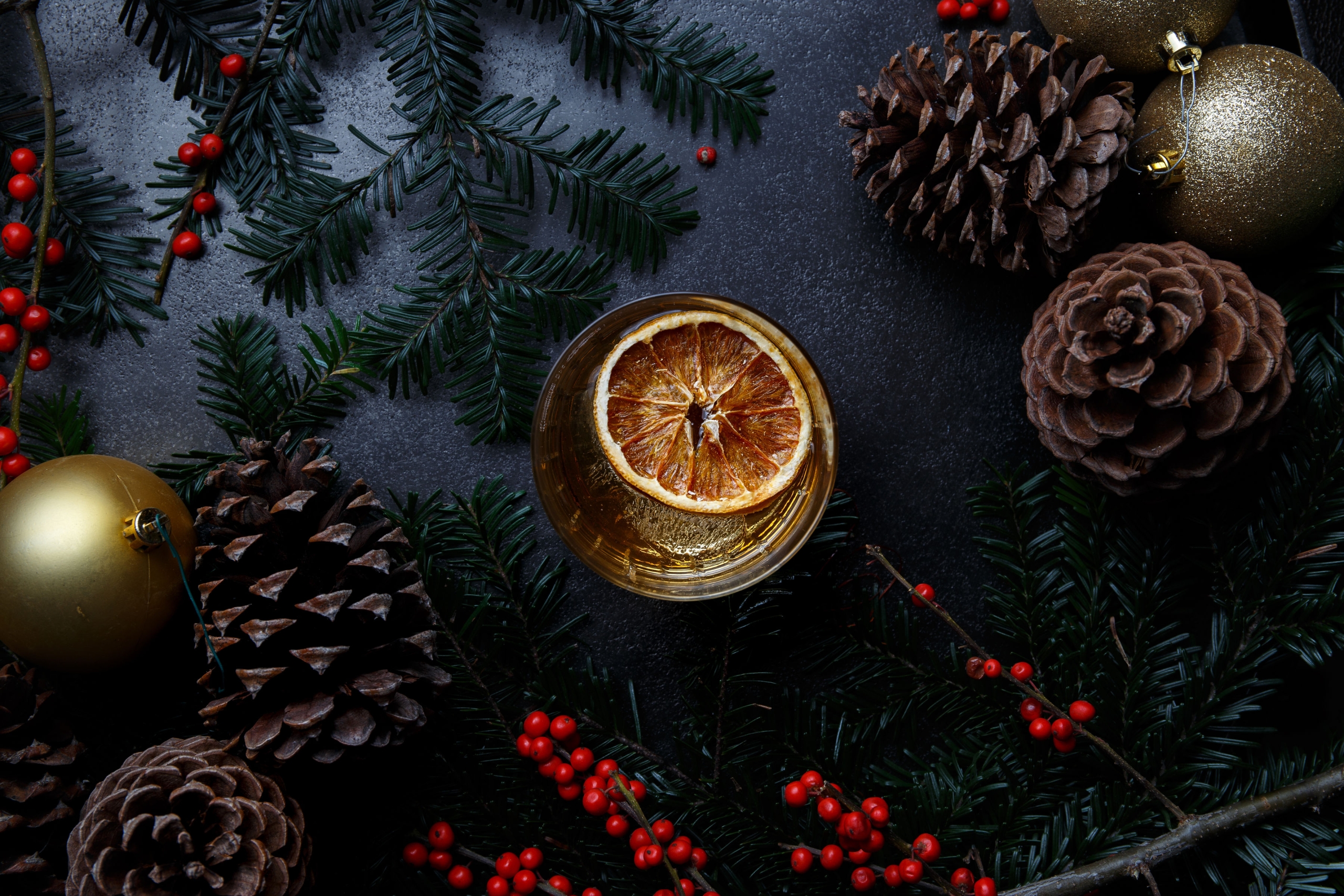 Holiday cocktail at Fairmont Hotel Vancouver