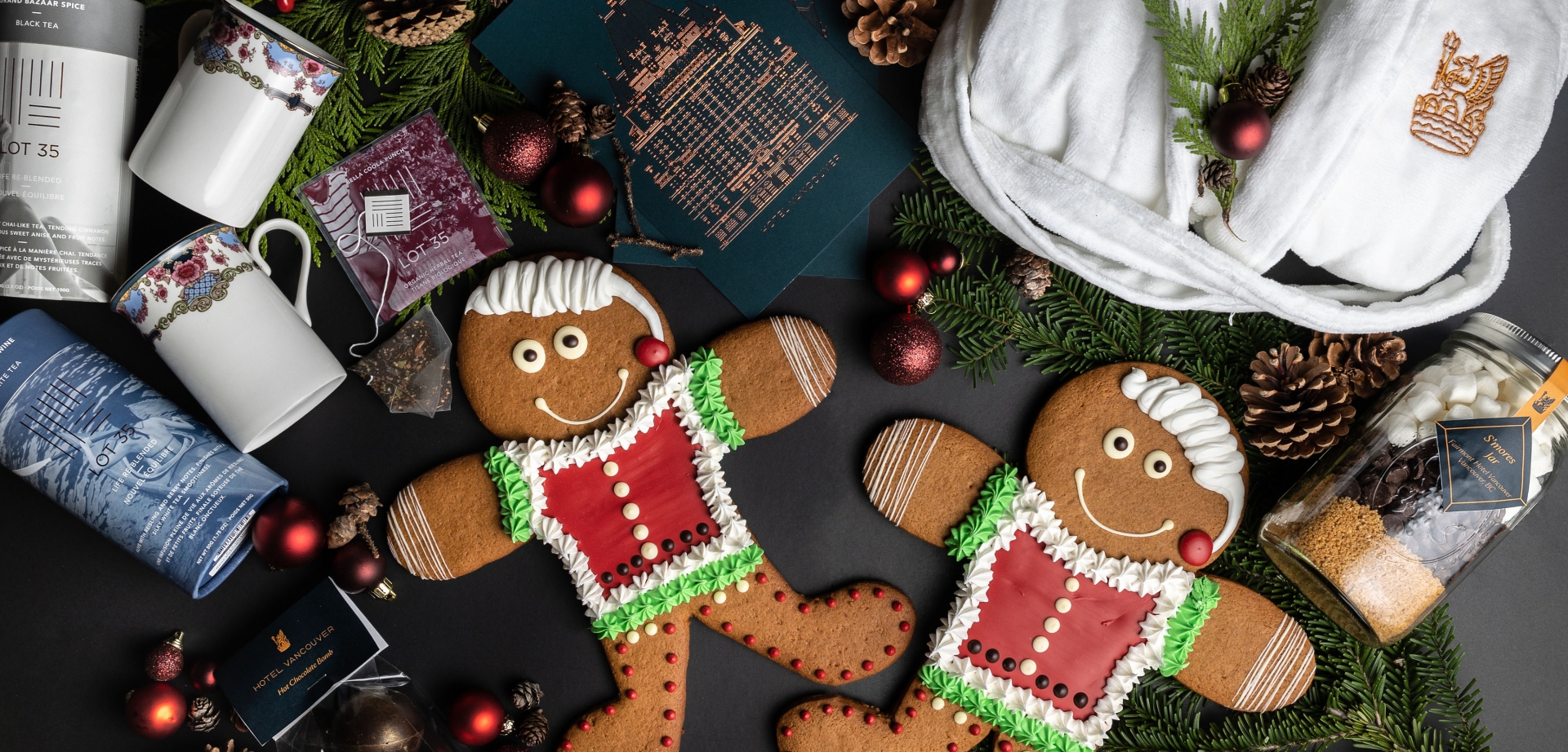 Festive Gingerbread man at Fairmont Hotel Vancouver