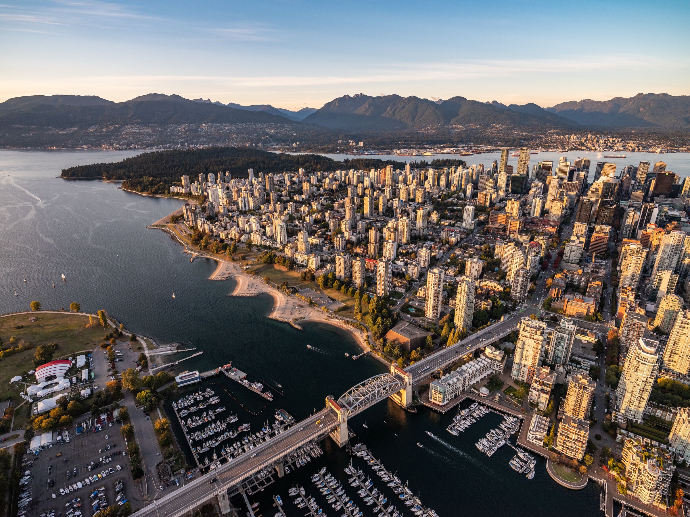 Aerial photo of Vancouver Image: Destination Vancouver/Albert Normandin