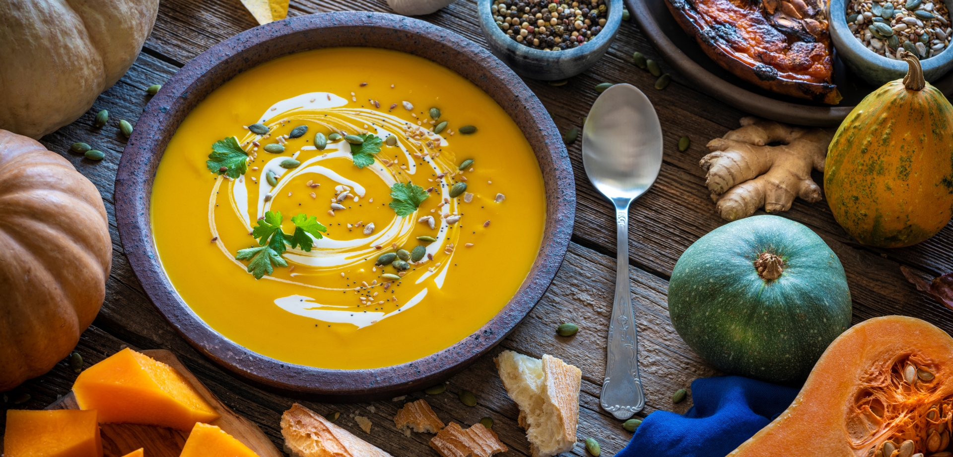 A bowl of soup on a table. Image: iStock photo ID:1198039007