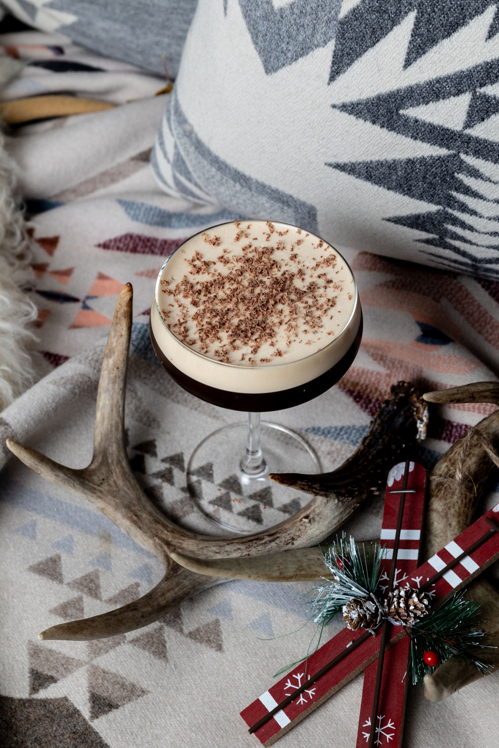 Holiday Afternoon Tea in Notch8 chai espresso martini