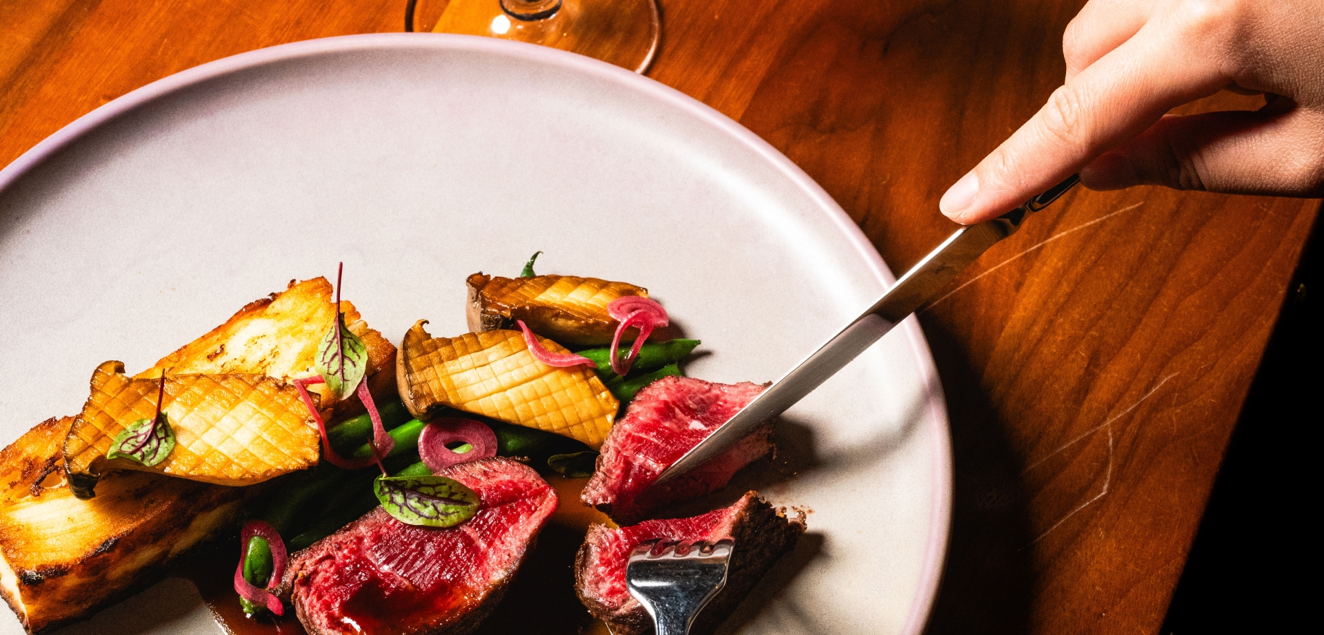 Dinner Through the Decades tasting menu in Notch8 - 85th Anniversary menu